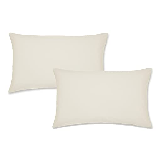 Catherine Lansfield Housewife Lot de 2 taies d'oreiller en Coton Percale Doux sans Repassage