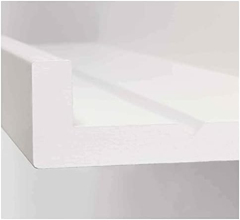 Ikea MOSSLANDA Picture Photo Ledge Rail Shelf Kitchen Office, [White 55cm]