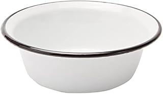 Karl Kruger Household Enamel Bowl, White, 24 cm