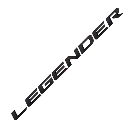 Image of KMH Premium LAGENDER 3D Text Badge Logo Emblem - Stylish Car Decal Stickers, Mate Black Pack of 1