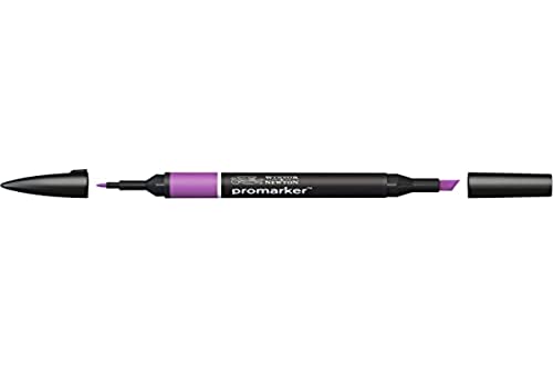 Image of Winsor & Newton Promarker, Alcohol Based Markers, Purple (V546), Double Tipped Drawing Marker Set for Artists, Graphic Designers, Illustrators - Chisel & Fine Twin Tip, Streak Free Coverage