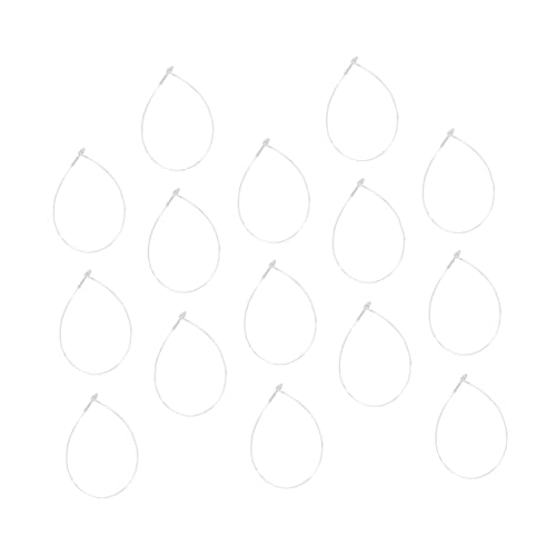 FUNOMOCYA 5000pcs 4 Trademark Hanging Rope Tag Fastener Snap Lock Pin Tag Clips Tag Hanger Fasteners for Clothing Snap Lock Ties Snap Lock Fastener Labels Hanging Rope White Plastic