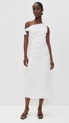 WAYF Women's Cleo Tie Shoulder Midi Dress2