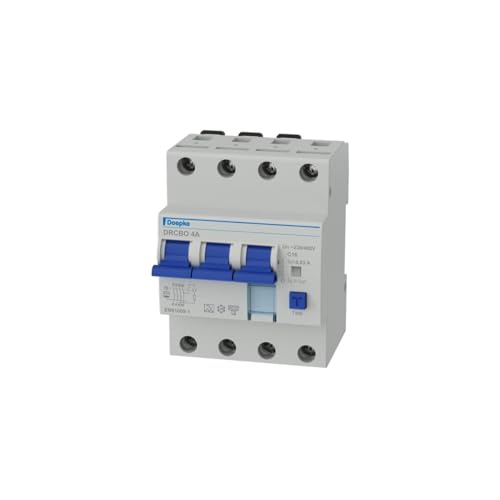 Disjoncteur différentiel C16 0,03A et combinaison FI/LS pour circuit de prises de courant