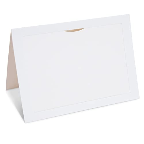 BEST PAPER GREETINGS 36-Pack Thank You Card Photo Insert Frames - 5 x 7 Inch White Modern Cardstock - Envelopes Included - Paper Picture Frame Cards