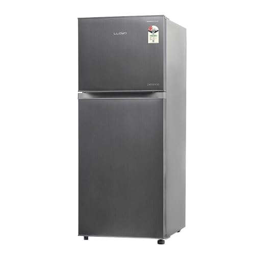 Image of LLOYD 233 L Frost Free Double Door Refrigerator Dark Steel (GLFF262EDST1GC)