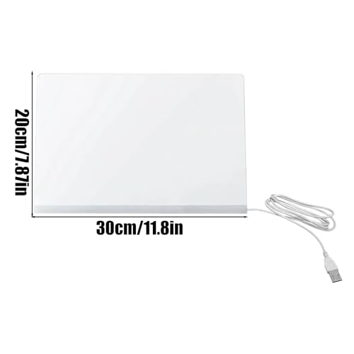 Bloc-notes lumineux LED et tableau de notes pour message intérieur - 6