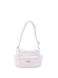 Materiale esterno: Ecopelle B. Cavalli Borsa a spalla da donna ecopelle Prodotto Vegano 27x20x14 cm BC1349-WHITE