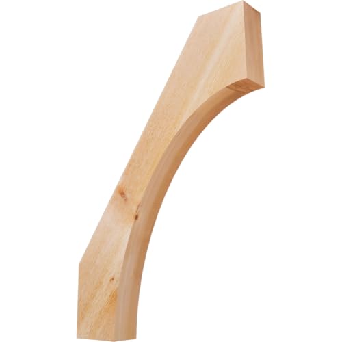 Ekena Millwork BRC04X26X38WTL00RWR 4"W x 26"D x 38"H Westlake Rough Sawn Knee Brace, Western Red Cedar
