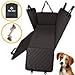 Knodel Dog Seat Cover, 100% Waterproof Car Seat Cover for Pets, Pet Seat Cover Dog Hammock, 600D Heavy Duty Scratch Proof Pet Back Seat Covers, Zippered Side Flaps for Cars, Trucks and SUVs (Black)