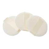 SAFIGLE Make up Puderquaste 3 Stück Aus Baumwolle Flauschige Runde Quasten Mit Satinband Für Gesicht Und Körperpflege