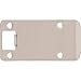 Stone Harbor Hardware 50104-15 Extended Lip Strike Plate with 4" Lip, Satin Nickel