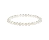 Freshwater Cultured Pearls 8inch Classic Stretch Strand Pearls Bracelet Jewelry for Women and Girls