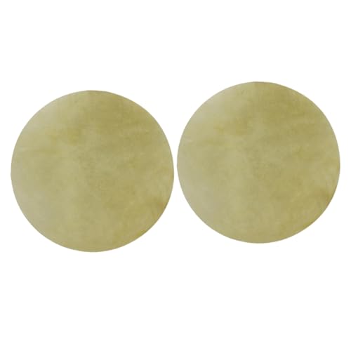 Levemolo Set of 2 Goat Skin Drum Replacement Drum Heads for African Drums Congo Hand Drums