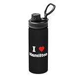 ZKLCRYTR I Love Hamilton Water Bottle 18OZ Stainless Steel Insulated Water Bottles With Spout Lid Sports Keep Cold and Hot Water Bottle For Biking Hiking