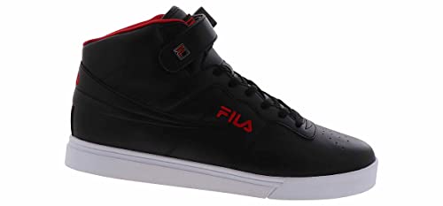 Fila Men's Vulc 13 Fashion Sneakers, Black/Fila Red/Jeally Bean - 122