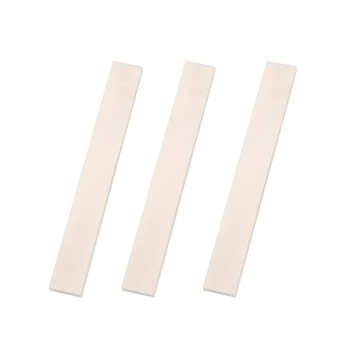 3PCS Blank Uncut Guitar Bridge Saddles 80x3x10mm