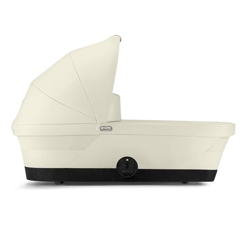 CYBEX Gold GAZELLE S Cot Kinderwagenaufsatz, Ab Geburt bis ca. 6 Monate (max. 9 kg), Für CYBEX Gazelle S und e-Gazelle S, Seashell Beige