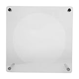 Luxshiny Acryl CD Ständer Transparent Stabil mit Massivem Sockel Dekorativer CD Halter für Schreibtisch und Haushalt CD Display zur Aufbewahrung Wertvoller Alben