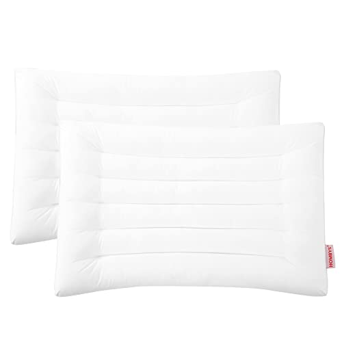Hombys Thin Stomach Sleeper Bed Pillows For Sleeping Thin Slim Flat Pillow For Stomach And Back Sleepers cover