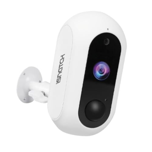Isnatch Heycam Free-S – Telecamera Wi-Fi A Batterie, Full-Hd, Per Esterni, Rilevazione Di Movimento, Visione Notturna Ed A Infrarossi, Speaker E Micro