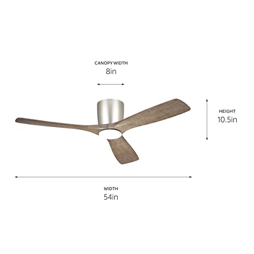 Kichler 54 Inch Volos Fan, Brushed Nickel, Small #TOP1
