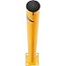 Global Industrial Steel Bollard w/Chain Slots & Removable Cap, 4-1/2