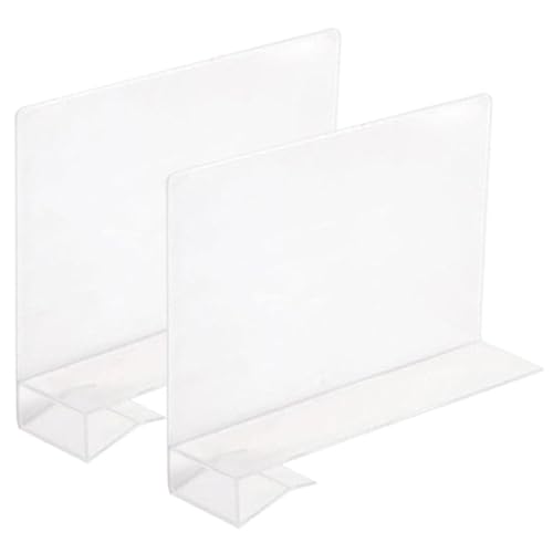 Ruwshuuk Separadores de ropa transparentes para armario, divisor de ropa transparente, 2 unidades para e, divisor transparente de armario grande, organizador de armario de dormitorio
