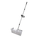 Sandfloh Harke Edelstahl Rostfrei, Strand Sand Harke Mit Abnehmbarem Langem Stiel, Sandsieb Für Angeln, Muschelsuchen, Strandreinigung, Große Zähne, Robuster Griff