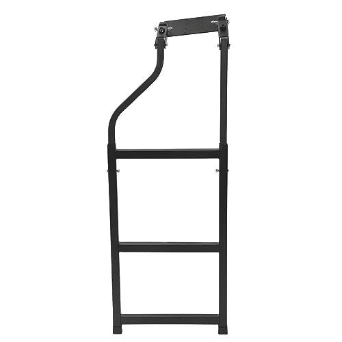 Escalera Universal para Puerta Trasera de Camioneta, Escalón Ajustable, Escalera de Hierro para Puerta Trasera de Camión para la Mayoría de Camionetas, Plegable en la Puerta