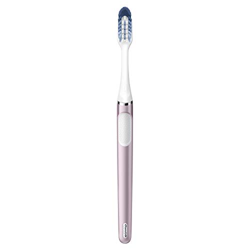 Image of Oral-B Clic Toothbrush, Rose, with Brush Head and Magnetic Toothbrush Holder