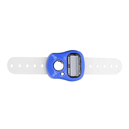 Finger Tally, Contador Elétrico de Dedos LCD para Contagem de Docas (Azul escuro)