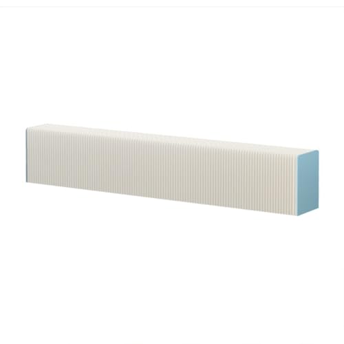 Colonnes en carton haut de gamme design plissé bleu pour socles artistiques épurés