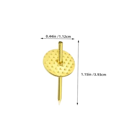 Image of 50pcs Thumbtack Buckles Nail Hooks for Photo Frame Hanging Decorative Push Pin Picture Hanger Wall Hanging Hardware Iron Push Pins Set