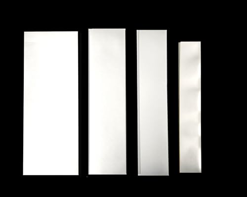 Tiras filoestuches protectores transparentes sellos 34-90mm lote 170 uds