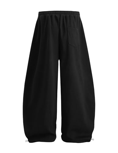 Image of Aelfric Eden Barrel Sweatpants for Mens Side Striped Drawstring Elastic Waisted Wide Leg Lounge Pants with Pockets