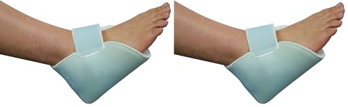 Mobiclinic, Taloneras antiescaras, Derecho, para Codo, para Talón, Marca Española, Patucos antiescaras, Prevención de escaras, Tela de borreguito, Talla Única, Ajustable, Lavable, Color Azul