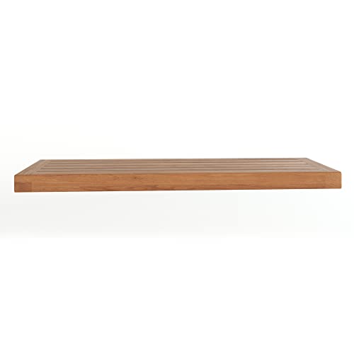 AquaTeak 30" Moa Teak Floating Wall Shelf - 30 Inch