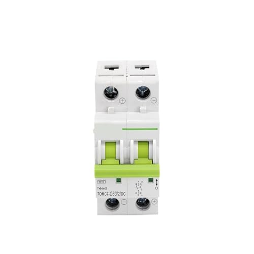 Disyuntor fotovoltaico 2P 25A interruptor magnetotérmico de curva C para placas solares 2