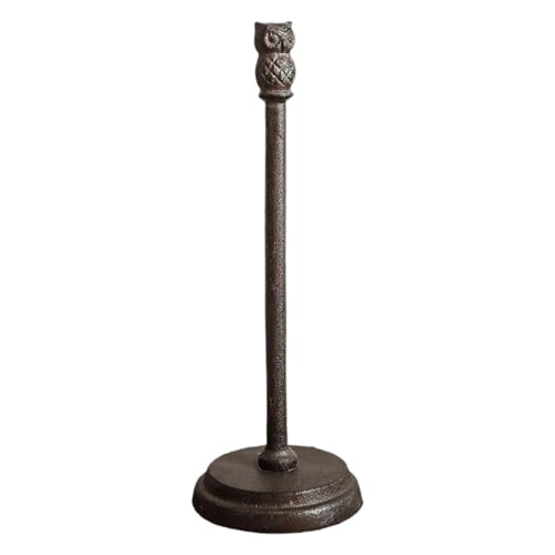 DimyFew Portarrollos de Papel de Cocina con Forma de Búho, Resistente, de Metal Estilo Vintage, para Hoteles