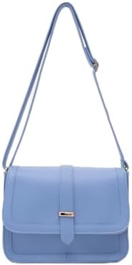 Dias avm Suni Deri İç Fermuar Cepli Çıtçıt Kapamalı Şık ve Ergonomik Kol ve Omuz Çantası Mavi Tek Ebat - Görsel 1