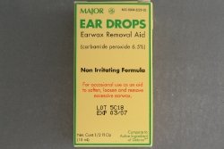 Ear Drops Earwax Removal Aid Carbamide Peroxide 6.5% Generic for Debrox - 0.5 oz. (15 ml) Per Bottle Pack of 6 Total 3 oz.