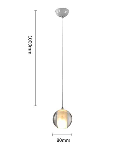 Lámpara de la sala de libros que elimina sombras con bola de cristal 3