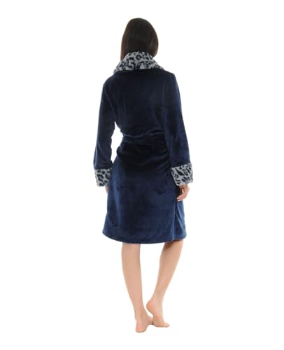 Robe de chambre bleu Alma en polaire douce pour homme