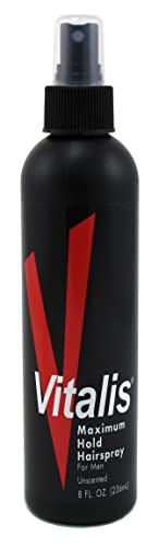 Vitalis Hairspray Pump Maximum Hold 8 Ounce (235ml) (3 Pack)