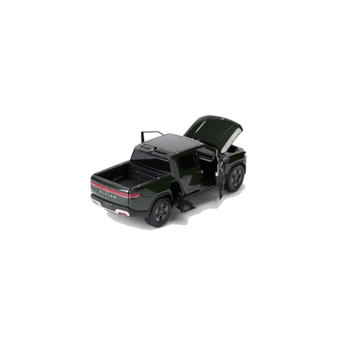 Rivian R1T a escala 1:20 verde bosque miniatura 6