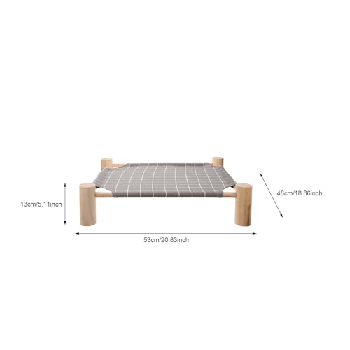 Lit surélevé pour chat lavable contre le sol froid en bois - 3