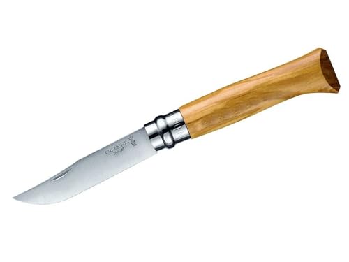 Opinel 254052 Klappmesser aus Olivenholz Braun, No. 8