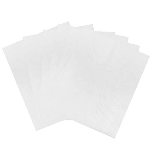 Preisvergleich Produktbild Solustre 100PCS Haarschneideumhang Einweg Friseurumhänge Wasserdicht Transparent Friseursalon Umhang Haar Färben Haarschnitt Bart Schneiden Haar Styling Barbier Werkzeug Zuhause Friseursalon