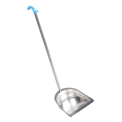UTHCLO Recogedor de Basura Acero Inoxidable con Mango Ergonómico Desmontable para Limpieza Doméstica Uso Diario Duradero